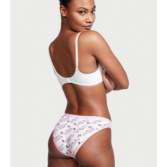 Victoria Secret PINK- Logo Butterflies & Flower Garden Bikini- XXL - Picture 1 of 4